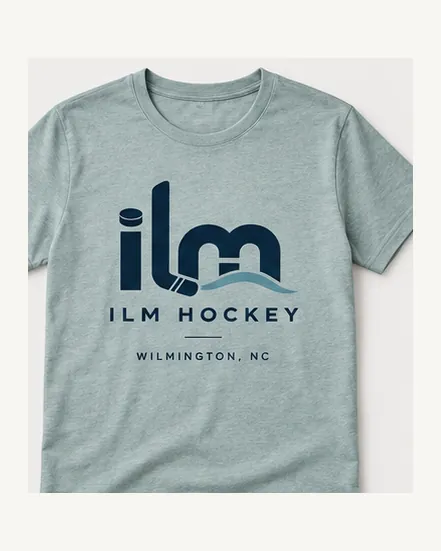 Seafoam ILM Hockey t-shirt with chest mark